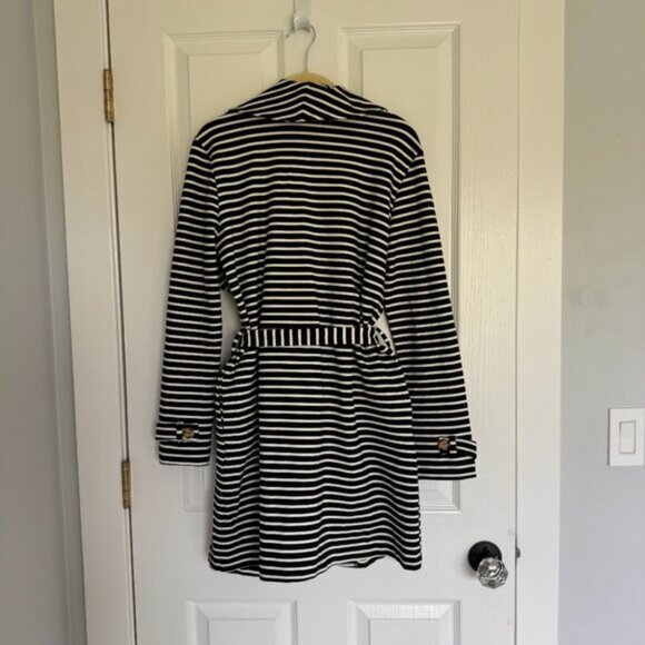 Gibsonlook Striped Ponte Knit Blazer Jacket | Black & White NWT Size S - Picture 6 of 9